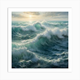 Ocean Waves 1 Art Print