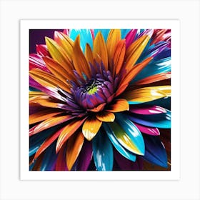 Colorful Flower 4 Art Print