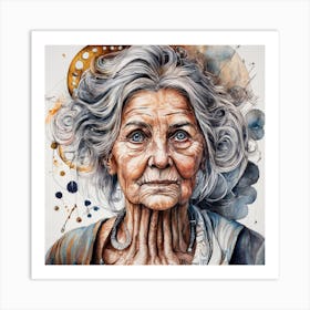 Old Woman Art Print