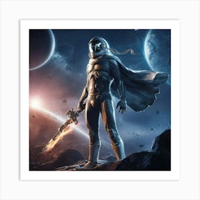 Space Warrior Art Print