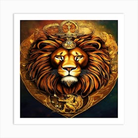 Lion Head Art Print