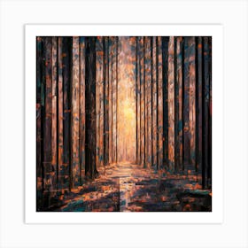 Forest Path Art Print