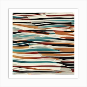 Abstract Stripes Art Print