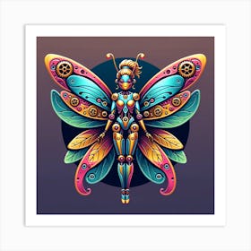 Steampunk Butterfly Art Print