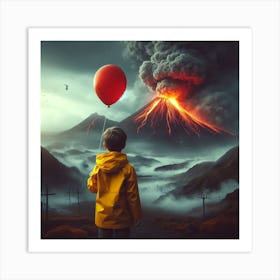 Boy With A Balloon Art Print