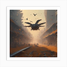 Futuristic City 3 Art Print