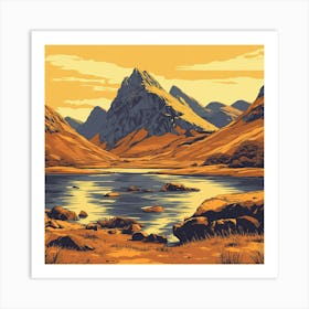 Scotland Landscape Art Art Print