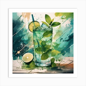 Iced Mojito Art Print