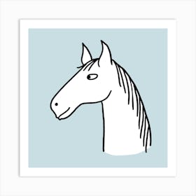 Horse Smiling Art Print