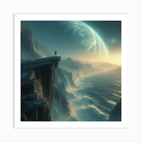 Space Landscape 5 Art Print