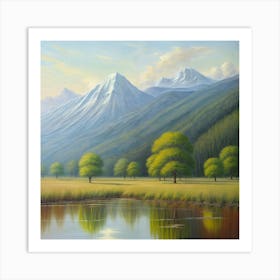 Mountains In The Distance Art Print