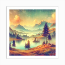 Landscape Wallpaper Art Print