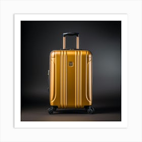 Gold Luggage 3 Art Print