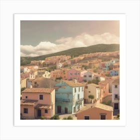 Colorful Village Art Print