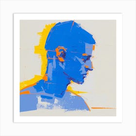 'Blue Man' Art Print