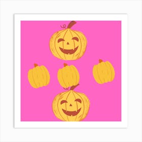 Halloween Pumpkins Art Print