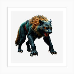 Hungry And Angry Warwolf Art Print