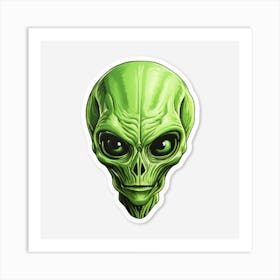 Alien Head 2 Art Print