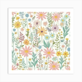 Wildflowers 1 Art Print