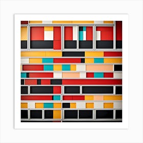 Abstract Geometric Pattern Art Art Print