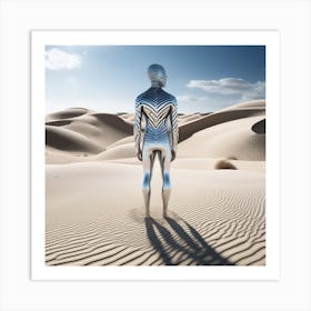 Man In The Desert 133 Art Print