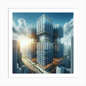 Futuristic Skyscraper 15 Art Print