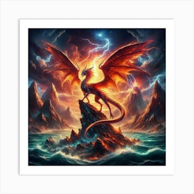 The Red Dragon Art Print