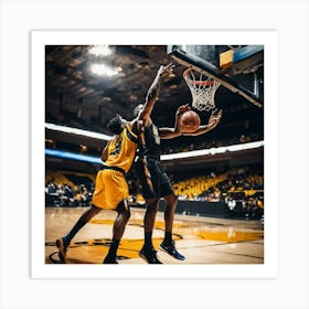 Basketball Player In Action 1 Art Print