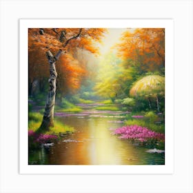 Autumn In The Forest Art Print