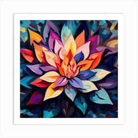 Lotus Flower Painting 2 Art Print