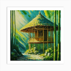 Bamboo Hut 1 Art Print