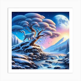 Snowy Forest Art Print