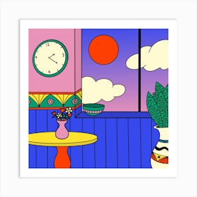 What Time Is It Square Art Print