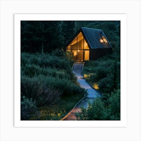 Cabin In The Woods Art Print