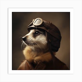 Meerkat Air Force Art Print