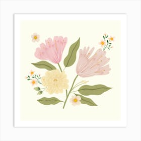 Fresh flowers Art Print