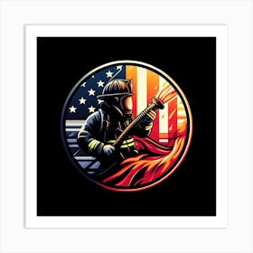 American Firefighter 1 Art Print