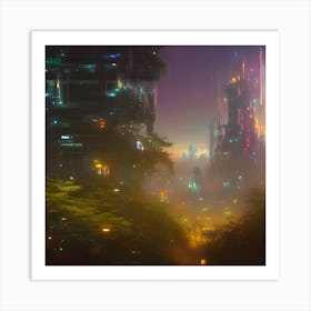 Futuristic City 5 Art Print