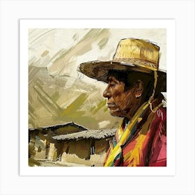 Peruvian Man Art Print