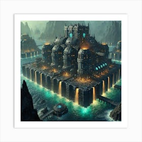 Tidal Fortress Art Print