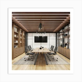 Modern Conference Room 1 Art Print