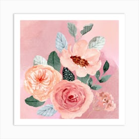 Watercolor Roses #wallart Art Print