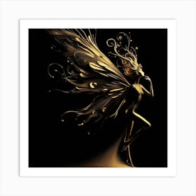 Golden Fairy 3 Art Print