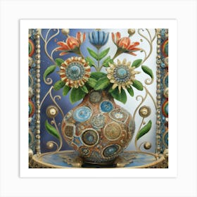 Vase Unique And Rare Decorative Antique 20 Art Print