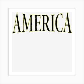 America 4th Of July Men Women Kids Usa Art Print