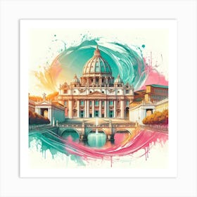 St Peter's Basilica 4 Art Print