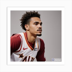 Trae Young AI Art Print