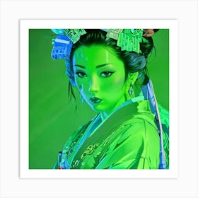 Japan Geisha Visual 25 Art Print