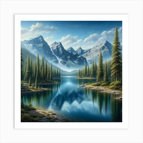 Mountain Lake 60 Art Print