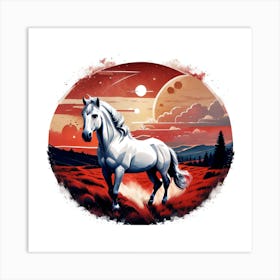 Horse In The Sky Art Print